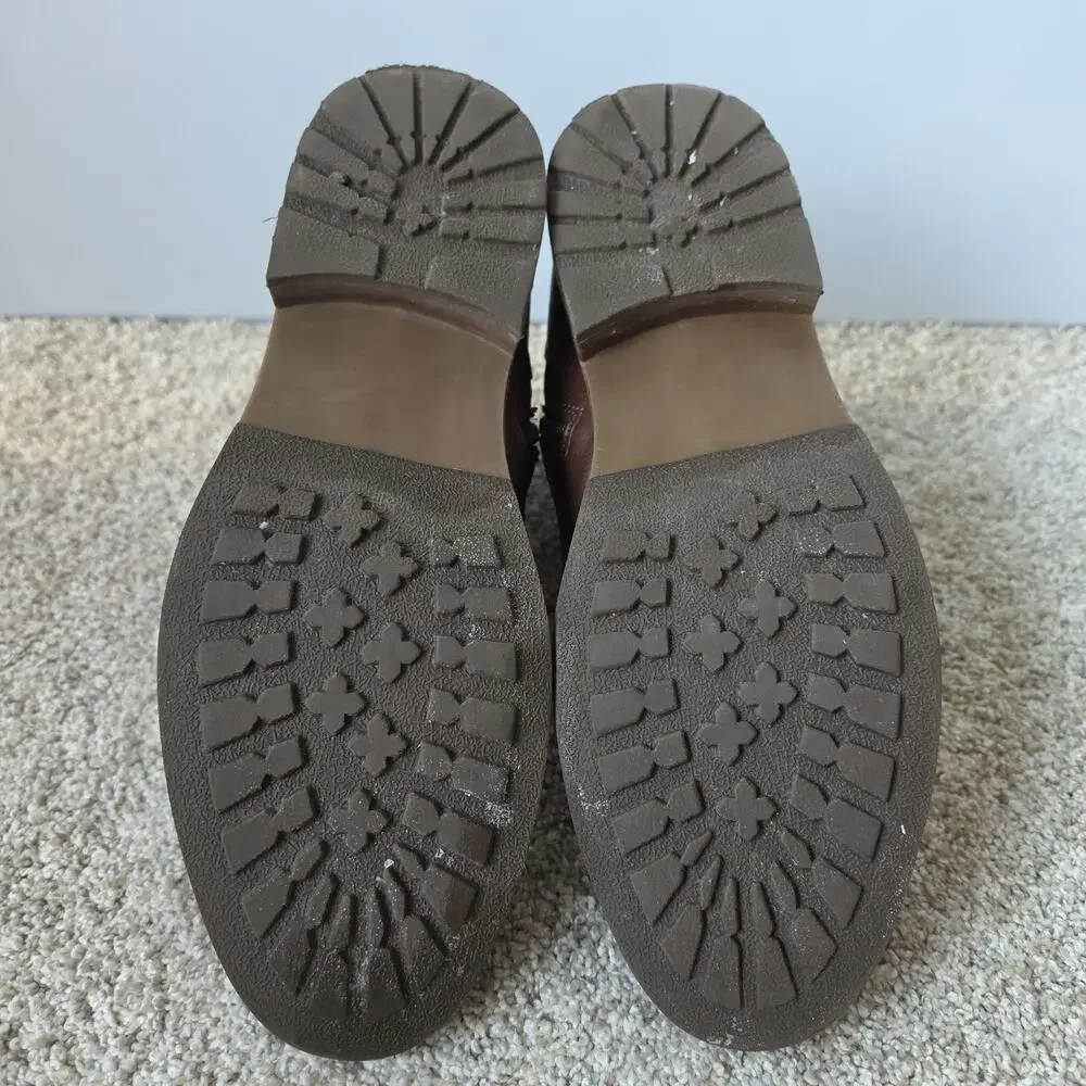 Sonoma Ortholite Eco Dress Boots Mens Brown Faux Leather Size 13 M